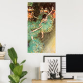 Edgar Degas De Groene Dancer Poster (Thuiskantoor)