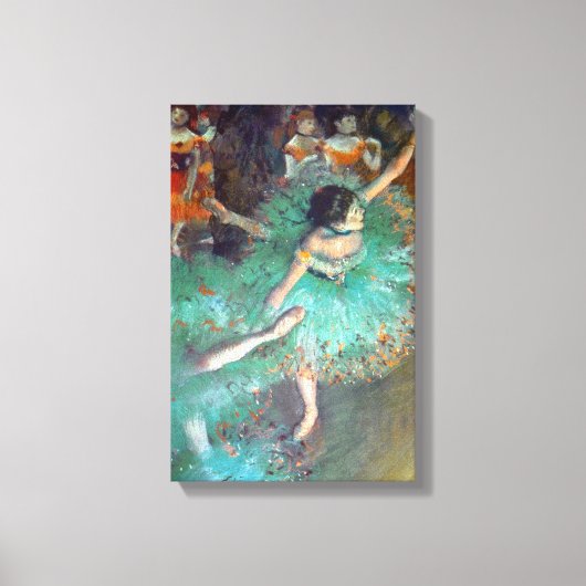Edgar Degas - De groene dansers - Balletsdans Canvas Afdruk (Voorkant)