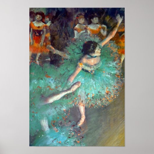 Edgar Degas - De groene dansers - Balletsdans Poster (Voorkant)
