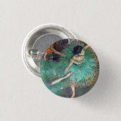 Edgar Degas - De groene dansers - Balletsdans Ronde Button 3,2 Cm (Voorkant /achterkant)