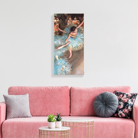 Edgar Degas - De Groenen dansen Canvas Afdruk (Insitu (Woonkamer))