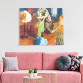 Edgar Degas - De Hoedenwinkel Canvas Afdruk (Insitu (Woonkamer))