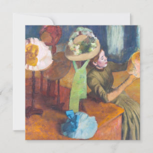 Edgar Degas - De Hoedenwinkel Kaart
