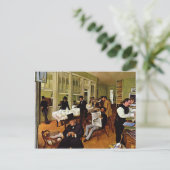 Edgar Degas - De katoenuitwisseling Briefkaart (Staand voorkant)
