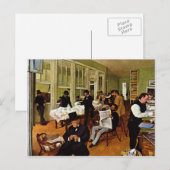 Edgar Degas - De katoenuitwisseling Briefkaart (Voorkant / Achterkant)