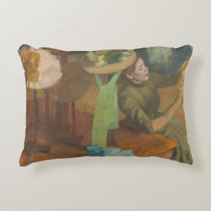 Edgar Degas - De Millinery Shop Accent Kussen