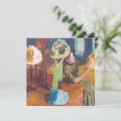 Edgar Degas - De Millinery Shop Bedankkaart (Staand voorkant)