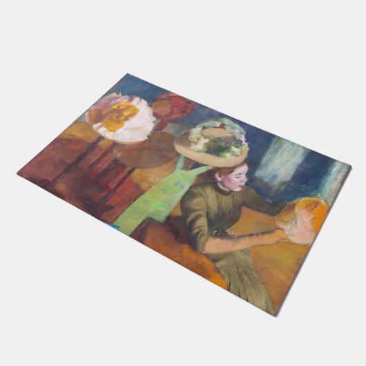 Edgar Degas - De Millinery Shop Deurmat (Schuin)