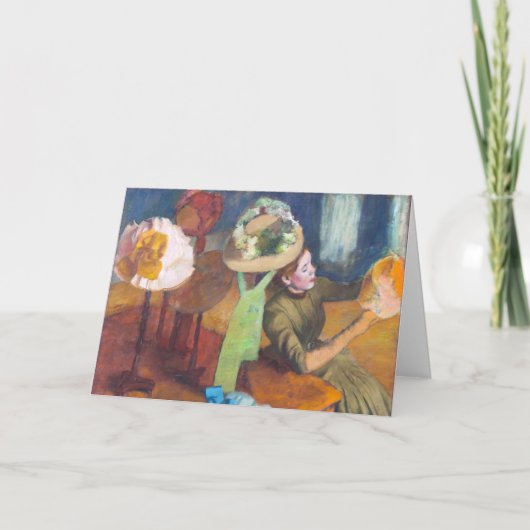 Edgar Degas - De Millinery Shop Kaart (Voorkant)