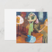 Edgar Degas - De Millinery Shop Kaart (Voorkant / Achterkant)
