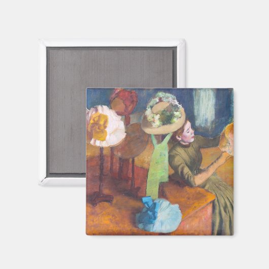 Edgar Degas - De Millinery Shop Magneet (Voorkant / Achterkant)
