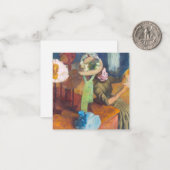 Edgar Degas - De Millinery Shop Notitiekaartje (Voorkant / Achterkant in situ)