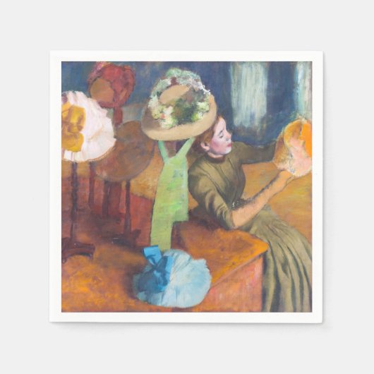 Edgar Degas - De Millinery Shop Servet (Voorkant)