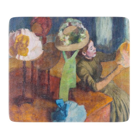 Edgar Degas - De Millinery Shop Snijplank (Voorkant)