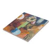 Edgar Degas - De Millinery Shop Tegeltje (Zijkant)