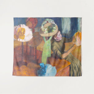 Edgar Degas - De Millinery Shop Wandkleed