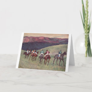 Edgar Degas - de Paarden die van het Ras 1894 Kaart