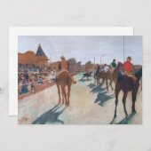 Edgar Degas - De parade Bedankkaart (Voorkant / Achterkant)