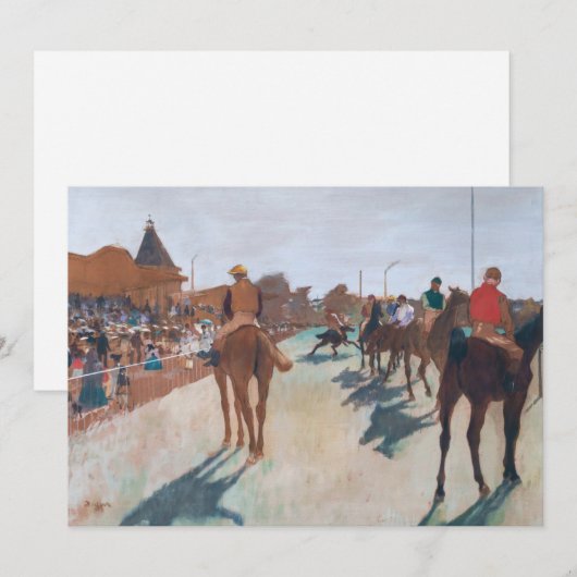 Edgar Degas - De parade Bedankkaart (Voorkant / Achterkant)