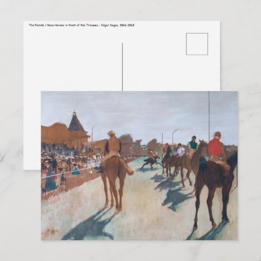 Edgar Degas - De Parade Briefkaart (Voorkant / Achterkant)
