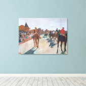 Edgar Degas - De parade Canvas Afdruk (Insitu (Houten vloer))