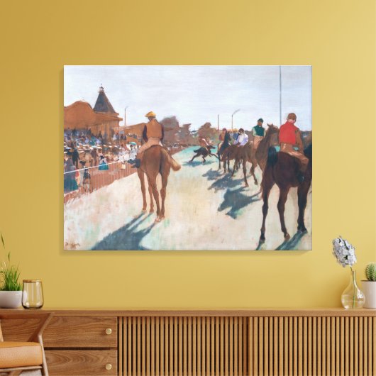 Edgar Degas - De parade Canvas Afdruk (Insitu (Woonkamer))