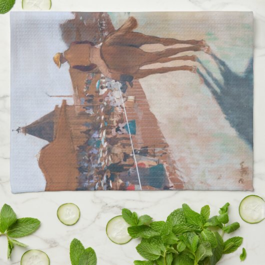 Edgar Degas - De Parade Theedoek (Gevouwen)