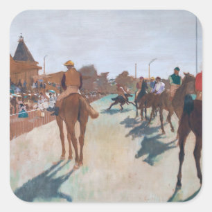 Edgar Degas - De parade Vierkante Sticker