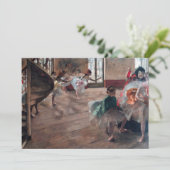 Edgar Degas - De repetitie Bedankkaart (Staand voorkant)