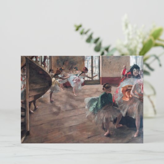 Edgar Degas - De repetitie Bedankkaart (Staand voorkant)