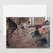 Edgar Degas - De repetitie Bedankkaart (Voorkant / Achterkant)