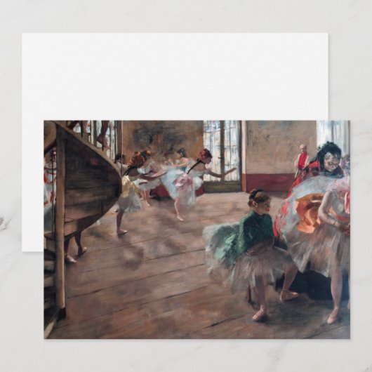 Edgar Degas - De repetitie Bedankkaart (Voorkant / Achterkant)