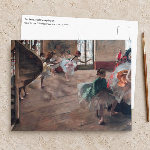 Edgar Degas - De repetitie Briefkaart