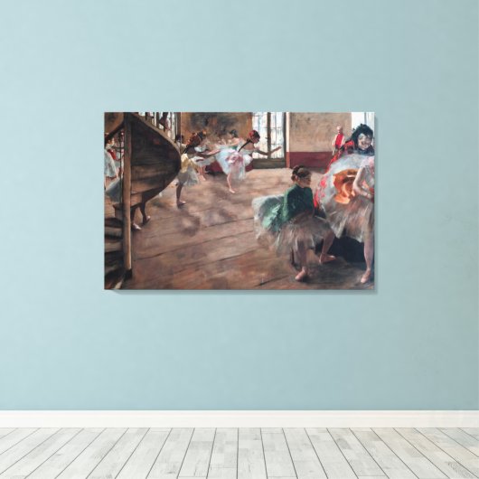 Edgar Degas - De repetitie Canvas Afdruk (Insitu (Houten vloer))