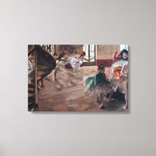 Edgar Degas - De repetitie Canvas Afdruk (Voorkant)
