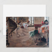 Edgar Degas - De repetitie Kaart (Voorkant / Achterkant)