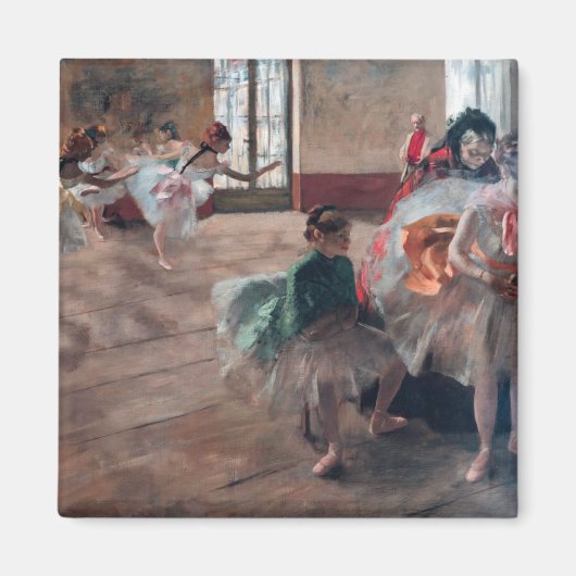 Edgar Degas - De repetitie Magneet (Voorkant)