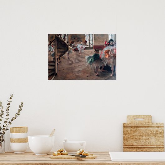 Edgar Degas - De repetitie Poster (Keuken)