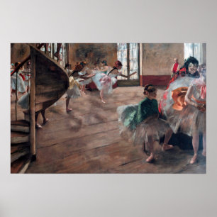 Edgar Degas - De repetitie Poster