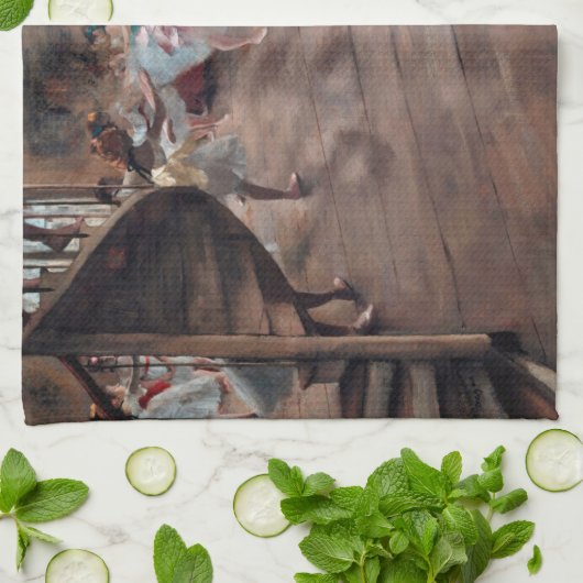 Edgar Degas - De repetitie Theedoek (Gevouwen)