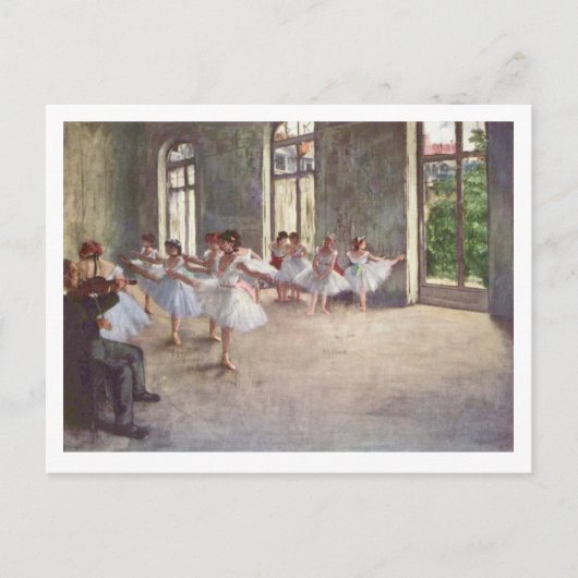 Edgar Degas | De repetitie van Ballet Briefkaart (Voorkant)