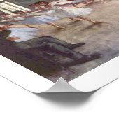 Edgar Degas | De repetitie van Ballet Poster (Hoek)