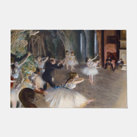 Edgar Degas - De repetitie van de ballet in het to Deurmat (Voorkant)
