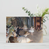 Edgar Degas - De repetitie van de ballet in het to Kaart (Staand voorkant)