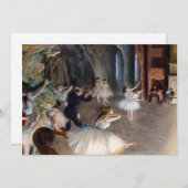 Edgar Degas - De repetitie van de ballet in het to Kaart (Voorkant / Achterkant)