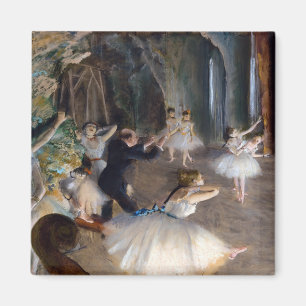 Edgar Degas - De repetitie van de ballet in het to Magneet