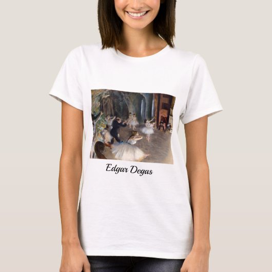 Edgar Degas - De repetitie van de ballet in het to T-shirt (Voorkant)