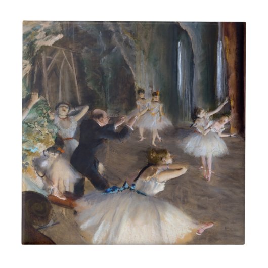 Edgar Degas - De repetitie van de ballet in het to Tegeltje (Voorkant)