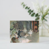 Edgar Degas | De repetitie van de ballet op het po Briefkaart (Staand voorkant)