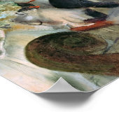 Edgar Degas | De repetitie van de ballet op het po Poster (Hoek)